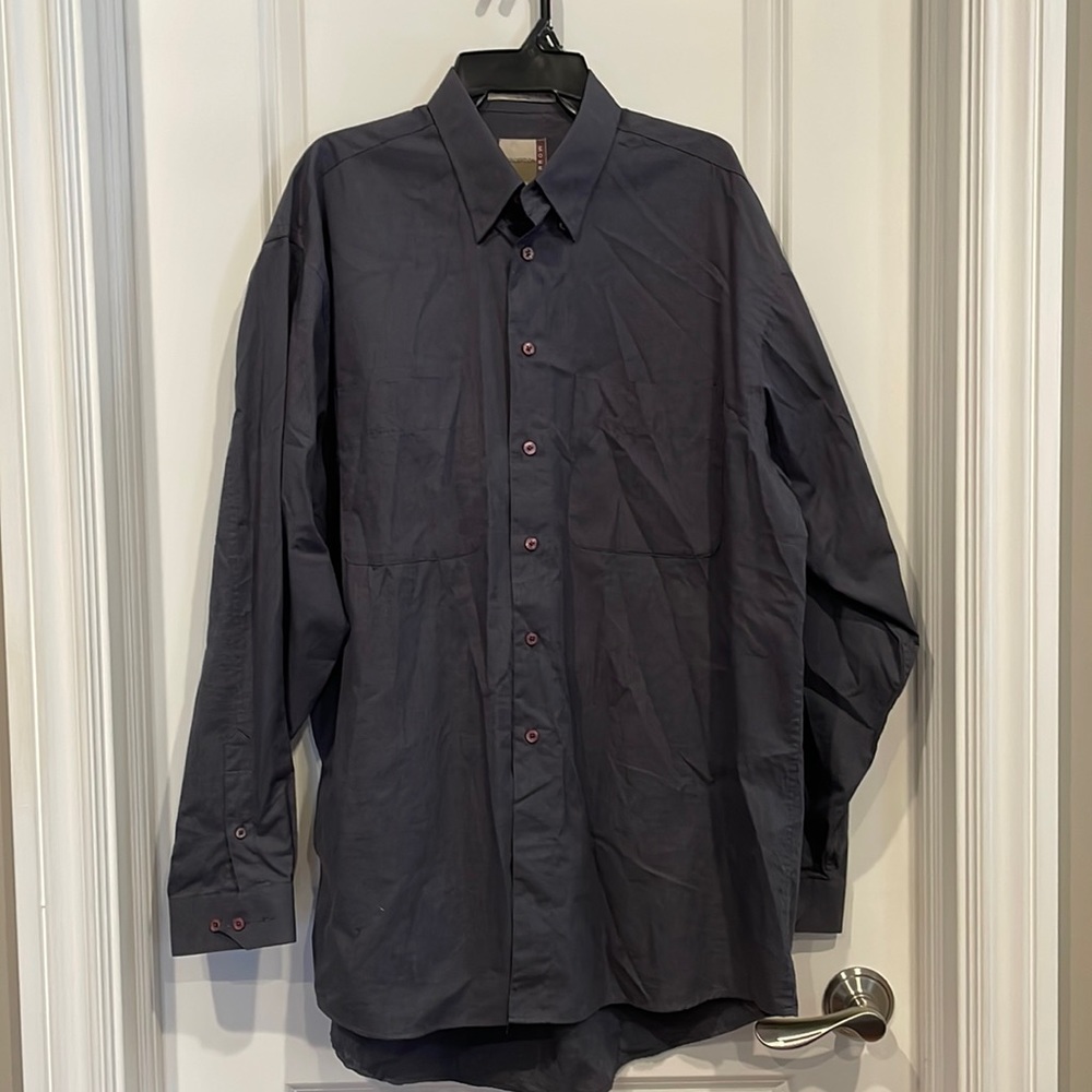 Men’s button up shirt.